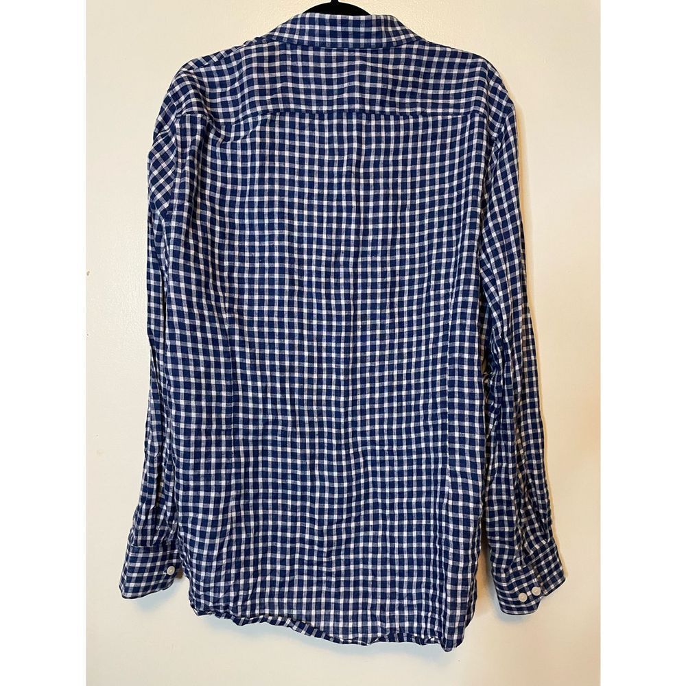 Murano Baird McNutt Slim XL Linen long sleeve Shirt - Picture 5 of 5